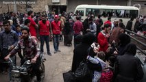 Wounded Syrian Rebels Evacuated From Besieged Douma