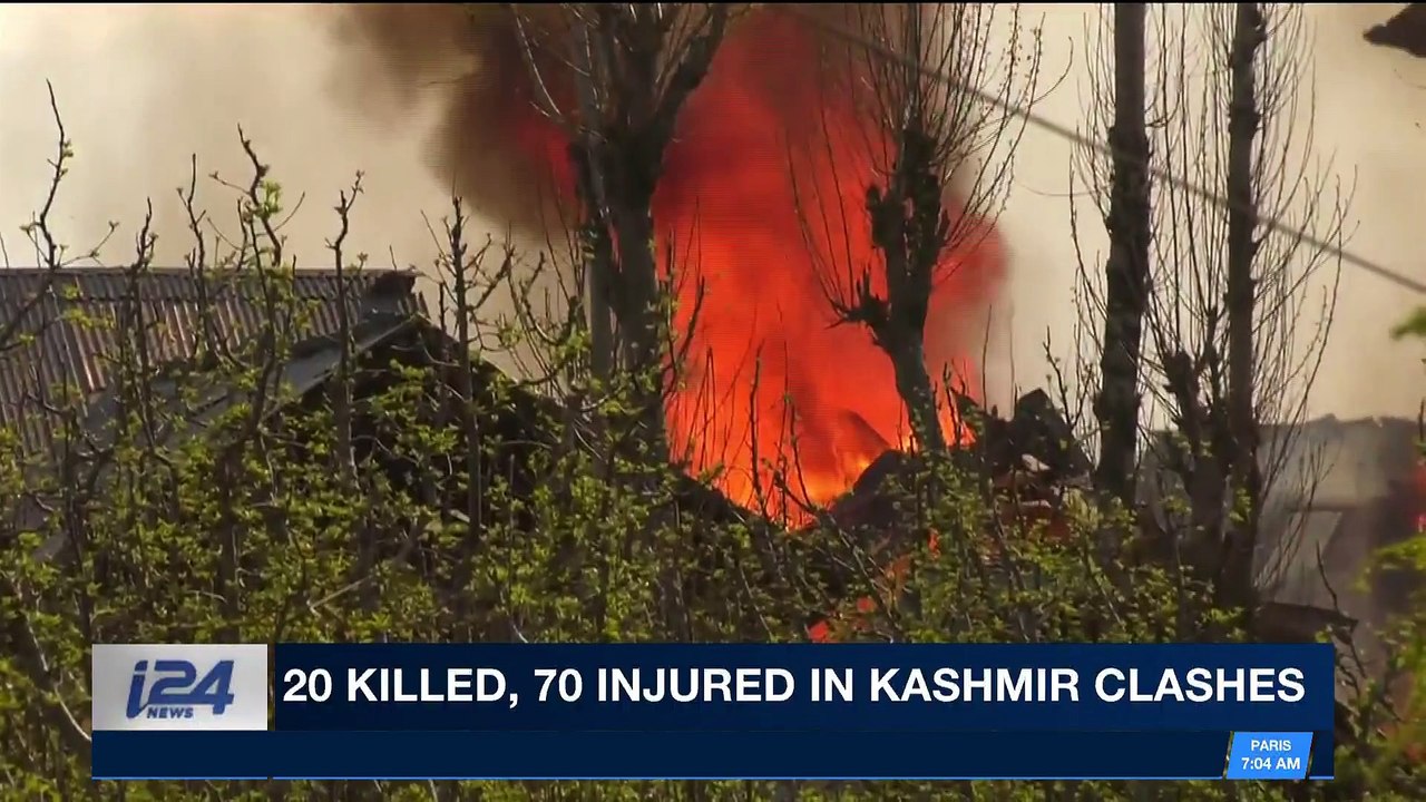 i24NEWS DESK | 20 killed, 70 injured in Kashmir clashes | Monday, April 2nd 2018