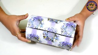 Best out of waste | Recycle | Tape roll Multi Storage Box| DIY | Art with Creativity 218