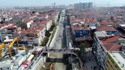 Halkalı - Sirkeci Banliyö Hattında Başlayan Test Sürüşleri Havadan Görüntülendi