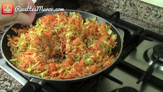 Mhancha Salée au Poulet & Légumes - Savory Chicken & Vegetable Mhancha - محنشة مالحة بالدجاج و الخضر