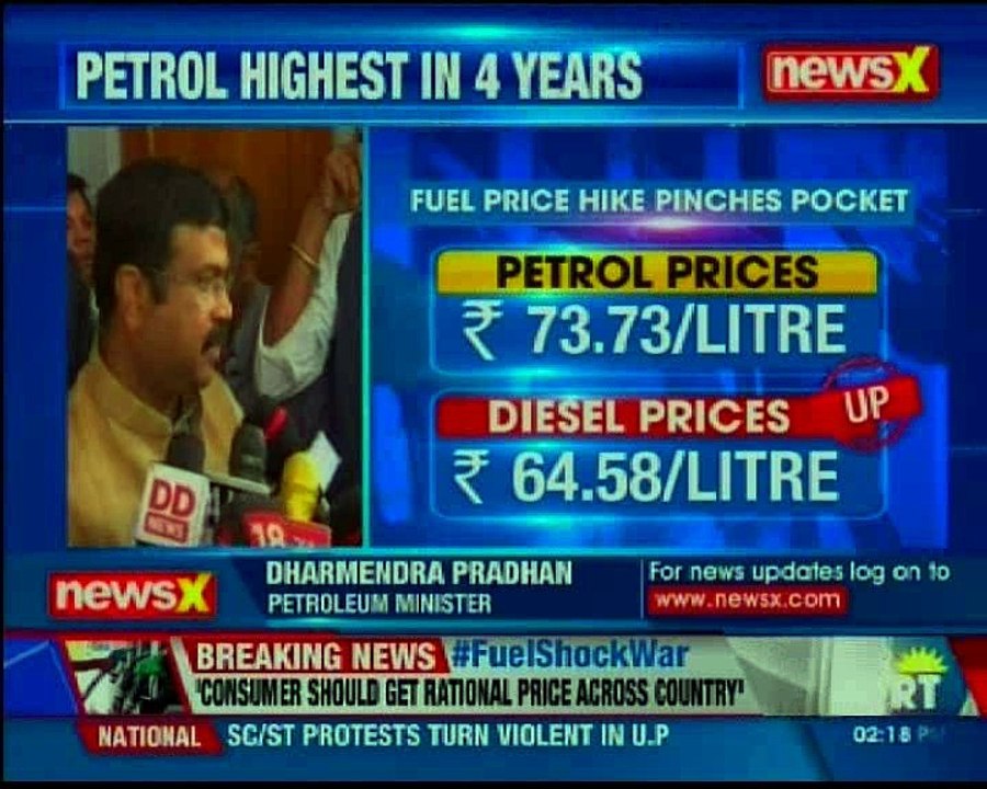 Fuel shock war Government hikes petrol prices to a four year high