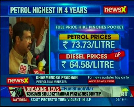 Fuel shock war Government hikes petrol prices to a four year high