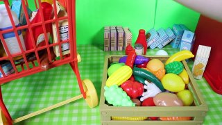 Just Like Home Mega Grocery Playset - Supermarket Game with Toy Food