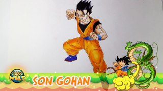 Wie zeichnet man Son Gohan [Dragonball Z] Tutorial