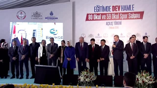 Cumhurbaşkanı Erdoğan, 80 Okul ve 59 Okul Spor Salonunun Açılış Törenine Katıldı