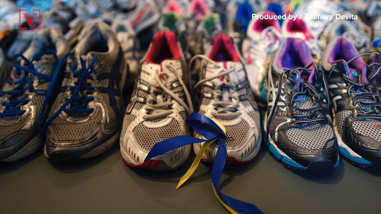 More than 200 Pairs of Sneakers Left at Scene of Boston Marathon Bombing Part of New Exhibit