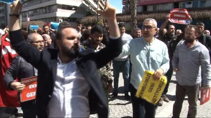 Eylem yapan pazarcılara müdahale