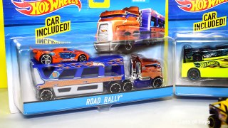 Hot Wheels Rock N Race Vs Road Rally Transporter Trucks Toy Review