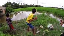 Khmer Fishing At Siem Reap Cambodia -Cambodia Traditional Fishing