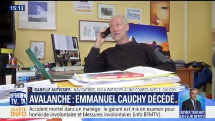 Isabelle Autissier rend hommage à Emmanuel Cauchy mort dans une avalanche