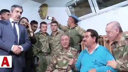 Hulusi Akar�ın başına çarpan askeri uyardığı o anlar kamerada