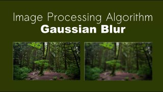 Gaussian Blur - Image Processing Algorithm