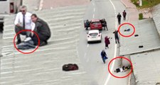 Kayseri'de Korkunç Kaza! Otomobilin Çarptığı Küçük Çocuk Çatıya Uçtu
