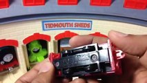 Thomas and Friends Trains Bill, Ben, Edward,, Sir Handel in TidMouth Shed by PleaseCheckOut