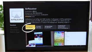 Amazon FireTV Stick iPhone AirPlay verwenden, AirReceiver Tutorial auf Deutsch