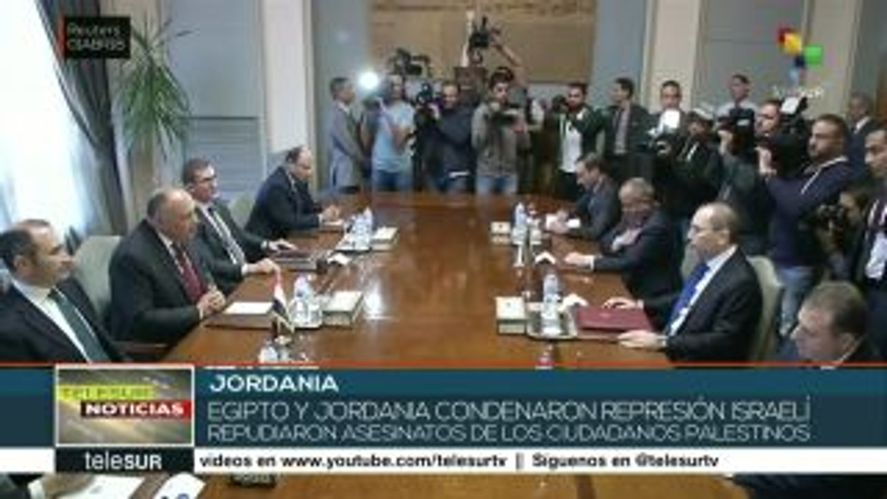 Condenan Jordania y Egipto  asesinatos de palestinos a manos de Israel