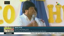 Inaugura pdte. boliviano unidad educativa