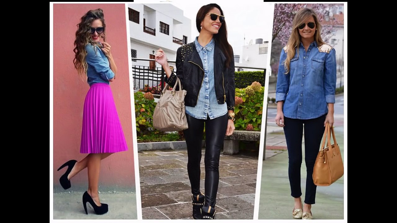 Outfits con blusa de mezclilla