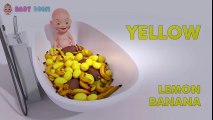 3D Baby Doll Learn Colors Educational Video! Learn Names of Fruits and Vegetables for Kids | Educational child channel