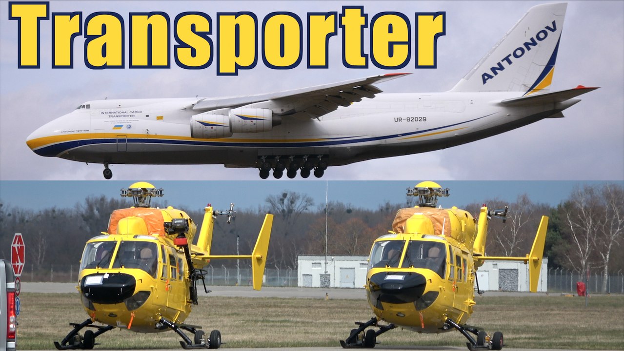 ANTONOV AN-124 * Antonov Airlines * Landing @ FKB to load Helicopter