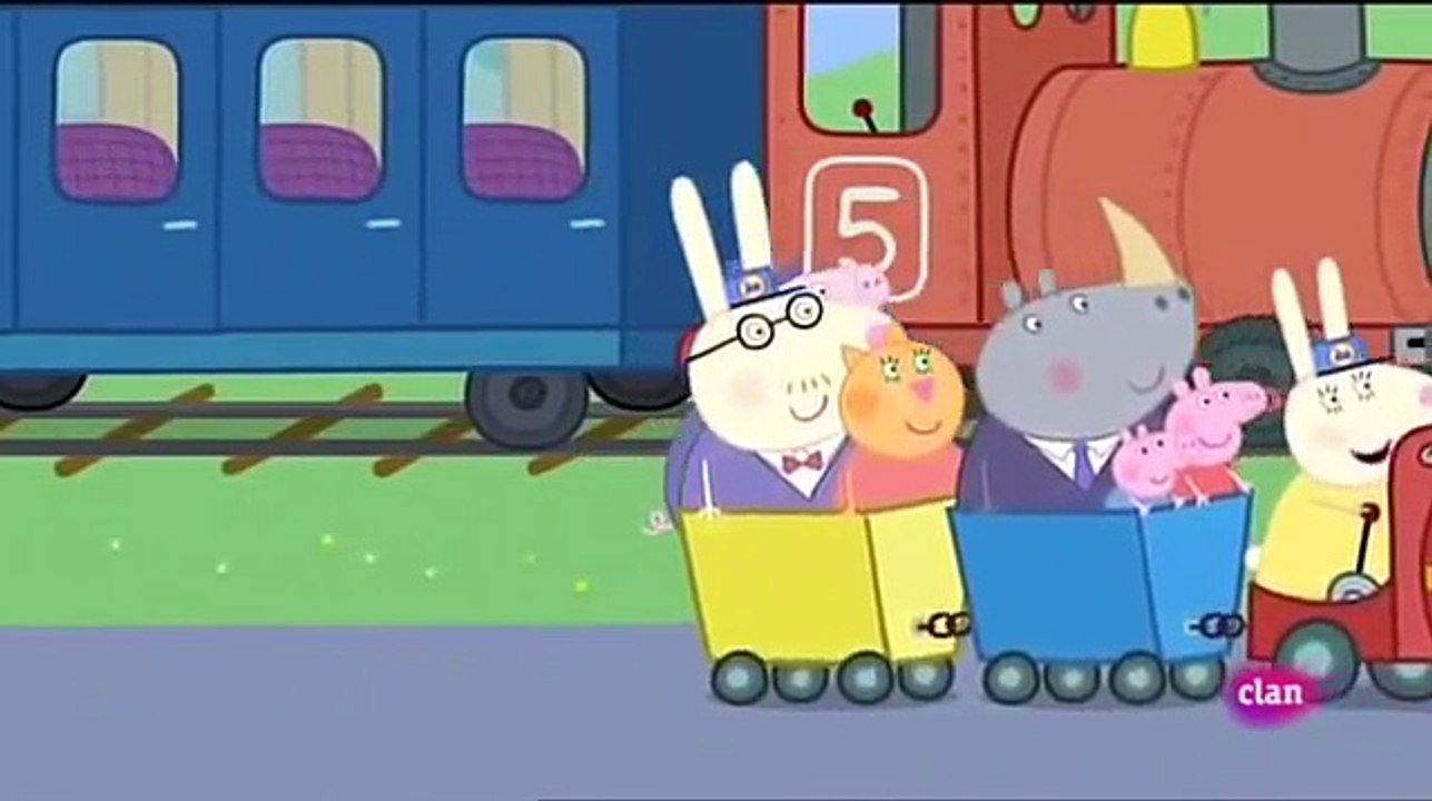 Temporada 4x20 Peppa Pig El Tren Del Abuelo Pig Al Rescate Español
