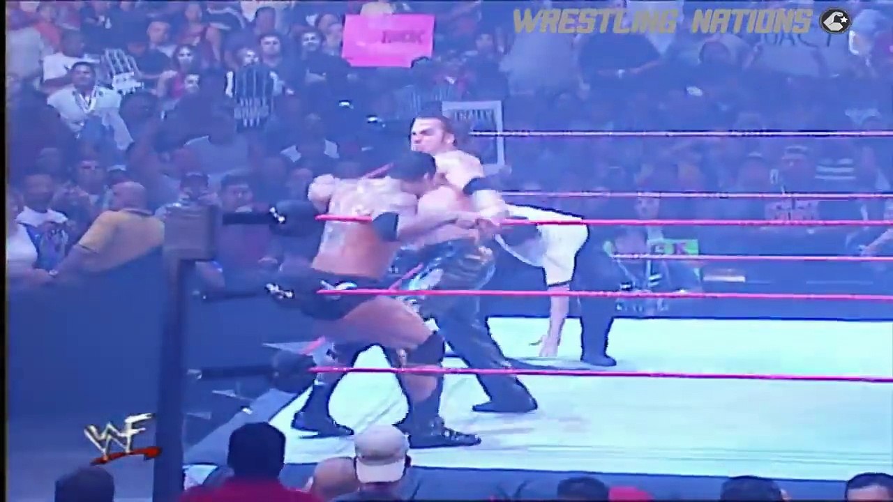 (7) The Rock vs Stephanie McMahon & Test WWE RAW 720p -