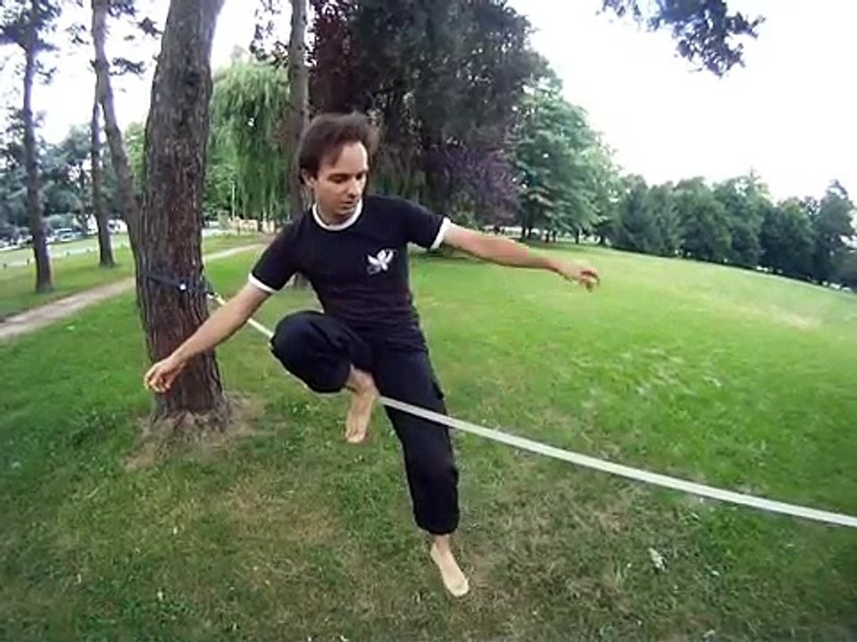 départs assis slackline / highline - slackline starts