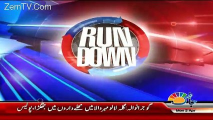 Run Down  – 2nd April 2018