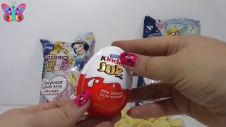Bolsas sorpresa de las princesas disney y kinder joy huevo sorpresa en español new