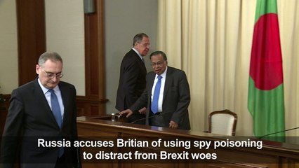 Lavrov says spy poisoning could be 'in interests' of UK govt