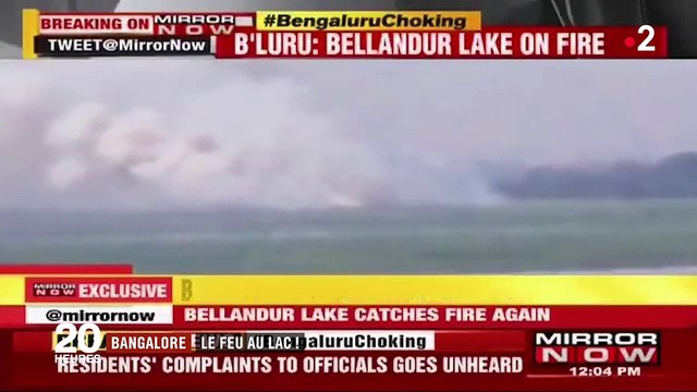 Inde : quand le lac de Bangalore prend feu