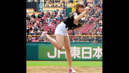 稲村亜美の投球フォームがカッコ良すぎる件。始球式・神ピッチング画像まとめ 【スカッとＧＪ】