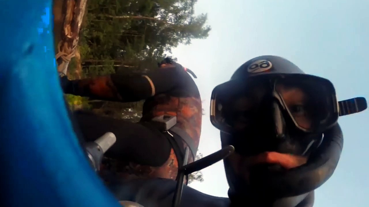 трофейная щука.экстремальная подводная охота в глухом коряжнике new.MONSTER PIKE!