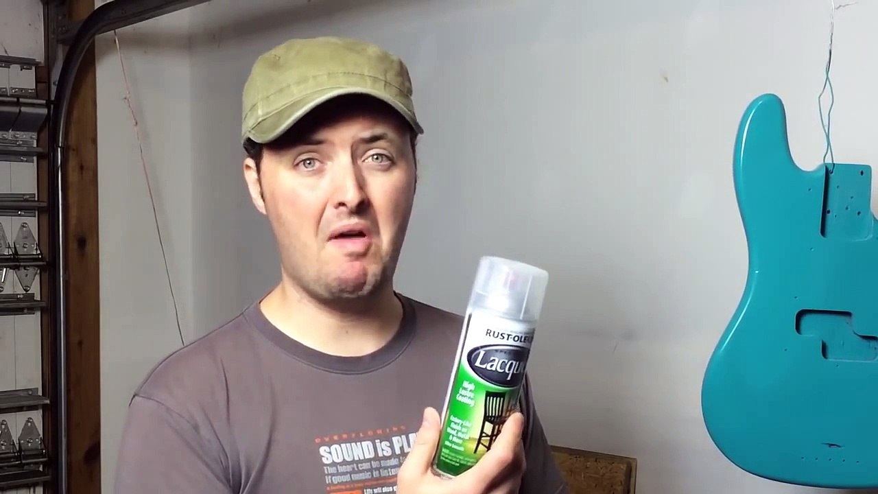 DIY how to paint your own guitar spray can refinishing finish electric guitar bass NO SANDING