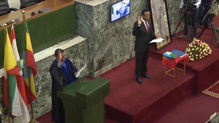 أبي أحمد يؤدي اليمين الدستورية أمام البرلمان الإثيوبي