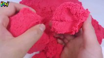 Play and Learn ALPHABETS with RED Kinetic Sand for Children | Kinetic Sand ABC for Kids