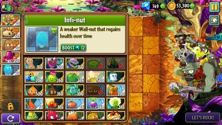 Plants vs Zombies 2 - Jurassic Marsh Day 30 Replay: Chard Guard + Blover