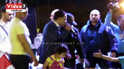 .. طارق الشيخ يشعل حفل عابدين احتفالا بفوز الرئيس السيسى