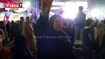 شاهد زغاريد سيدات شبرا الخيمة احتفالا بفوز السيسى فى الانتخابات