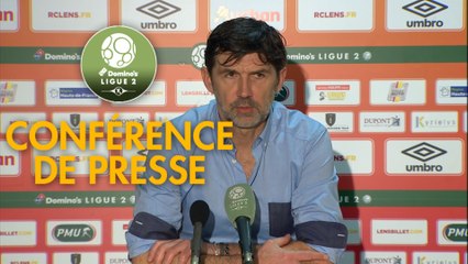 Conférence de presse RC Lens - Châteauroux (2-1) : Eric SIKORA (RCL) - Jean-Luc VASSEUR (LBC) - 2017/2018