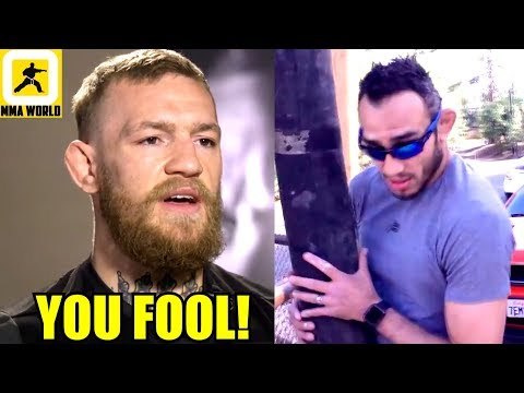 Conor McGregor finally reacts to Ferguson vs Khabib getting cancelled,Khabib still wants Tony,Dana