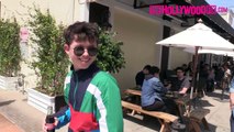 Jacob Sartorius Talks Millie Bobby Brown, RiceGum & New Music While Leaving Lunch With The Squad
