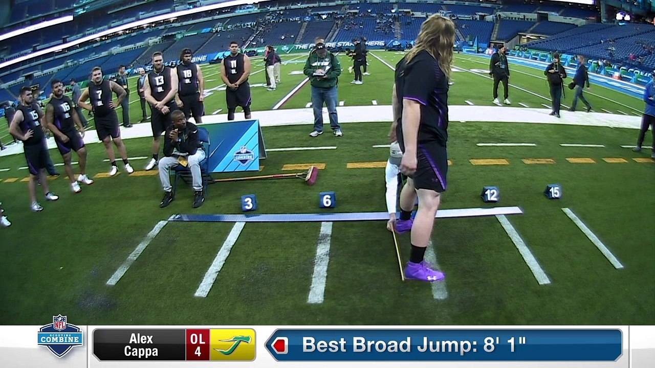 Humboldt State offensive lineman Alexander Cappa's full 2018 NFL Scouting Combine workout