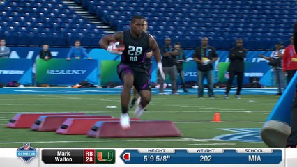 Miami running back Mark Walton's full 2018 NFL Scouting Combine workout