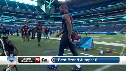 Pittsburgh wide receiver Quadree Henderson's full 2018 NFL Scouting Combine workout