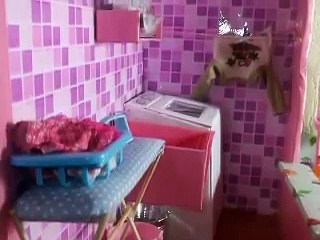 COMO FAZER MAQUINA DE LAVAR ROUPAS , TANQUE ETC. P/ BARBIE, PARTE 1