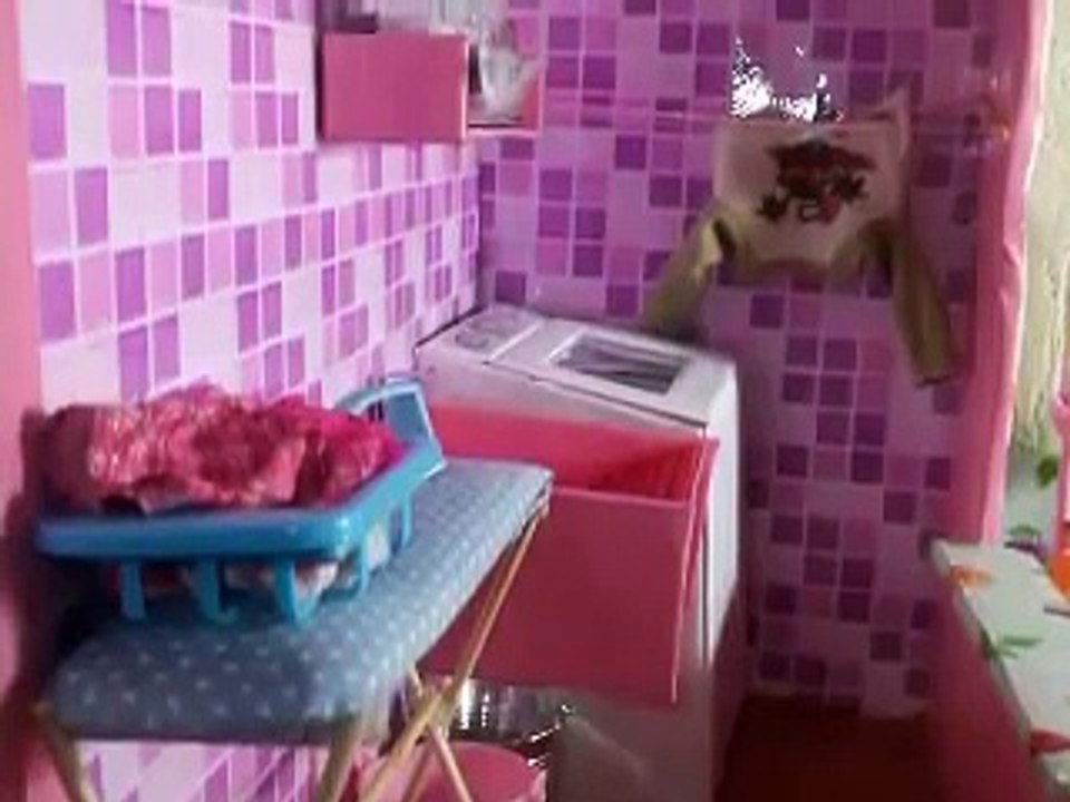 COMO FAZER MAQUINA DE LAVAR ROUPAS , TANQUE ETC. P/ BARBIE, PARTE 1