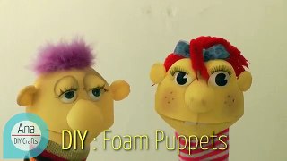 How to make a Foam Puppet - Ana | DIY Crafts.