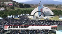 President Moon attend Jeju April 3 Incident commemorative ceremony